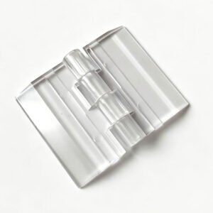 Normal Clear Acrylic Hinge, One‑Piece Injection Molded Plastic Hinge L38*W38mm