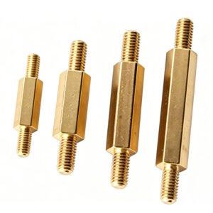 Brass Hexagonal Double‑Male Threaded Standoff Spacer M3