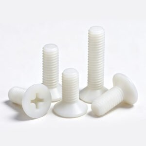 White Nylon Phillips Countersunk Machine Screws M2-M8 Plastic Flat Head Screws