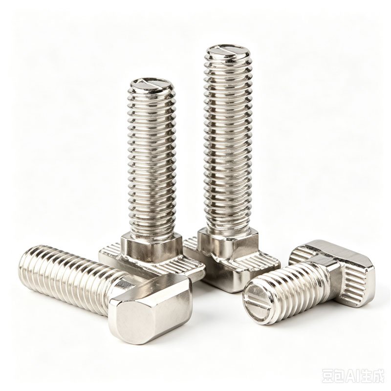 Nickel-Plated T-Bolt M5-M8 for Aluminum Profile | Industrial Fastener