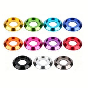 Aluminum Countersunk Washers M2-M8, Color Anodized Dome Gaskets