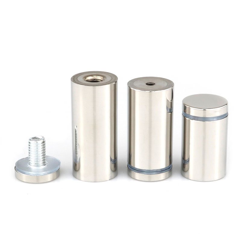 Mirror Polished Stainless Steel Standoff Screws, Glass Sign Spacer Fasteners