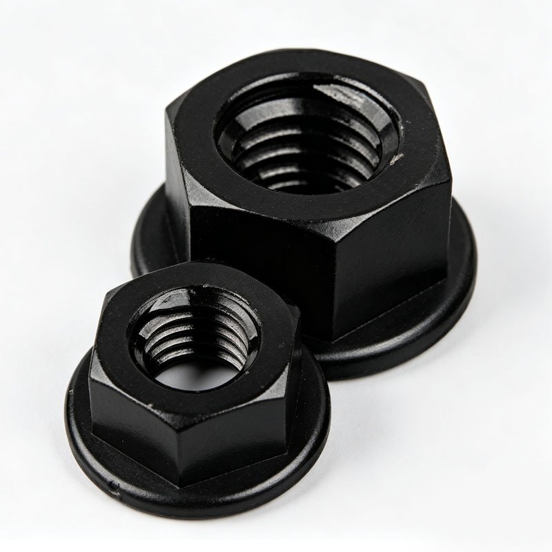 Black Nylon Flange Hex Nuts M3-M12 Insulation Plastic Flange Nuts