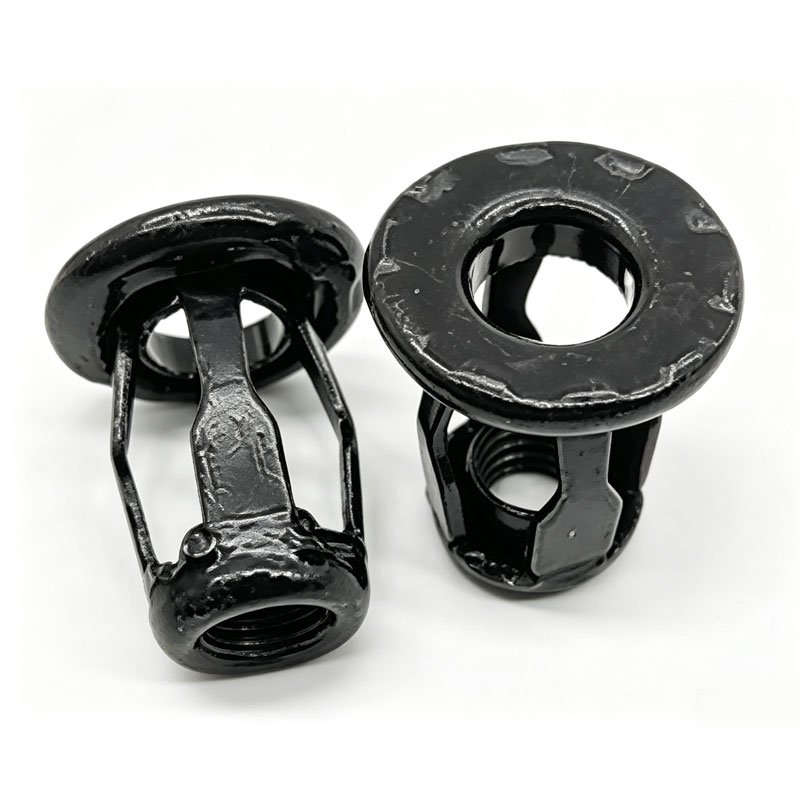 black zinc carbon steel petal cage nut M4-M8