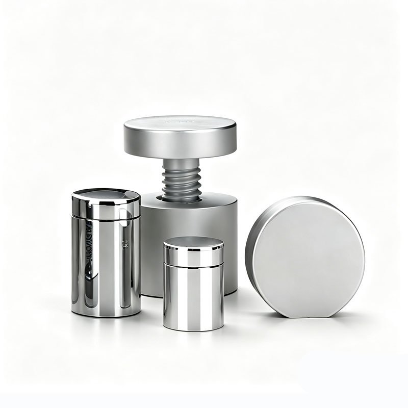 Flat Top Sign Standoffs | Advertising Nail Fitting Decorative Glass, Heavy-Duty Aluminum Stainless Steel Sign Standoff